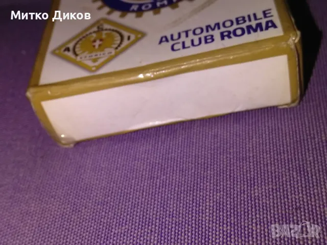 Adhoc Autоomobile club Roma италиански карти 100% пластик нови 52+3, снимка 4 - Карти за игра - 47521486