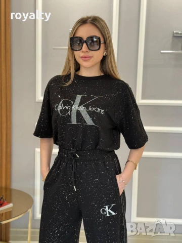 Calvin Klein Черен Нов Дамски Комплект , снимка 4 - Спортни екипи - 53296360