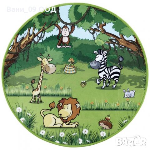 Кръгъл детски килим 80см