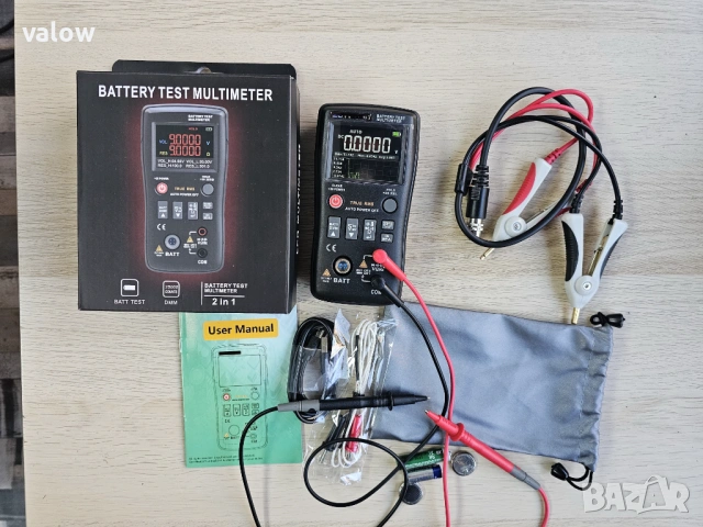 Прецизен тестер на вътрешно съпротивление на батерии + мултицет мултиметър мултимер True RMS, снимка 4 - Други инструменти - 53062372