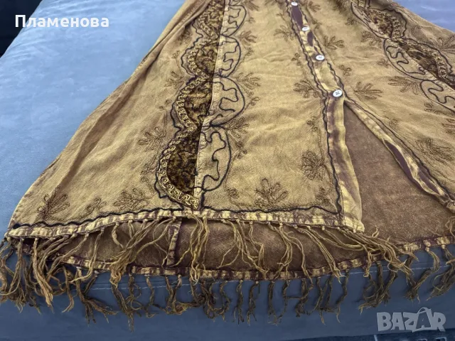 Дълга рокля с 3/4 ръкав L/XL, снимка 2 - Рокли - 48908191