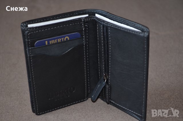 Liberto Buenos малък вертикален портфейл до 11 карти, снимка 12 - Портфейли, портмонета - 32578906