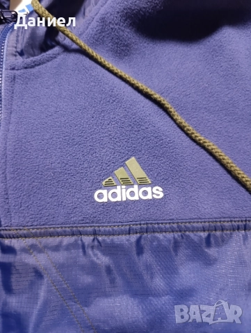 Винтидж полар Adidas , снимка 3 - Спортни дрехи, екипи - 52102386