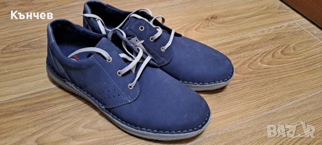 Чисто нови сини мъжки обувки ZEN, размер 45, снимка 5 - Спортно елегантни обувки - 43938727
