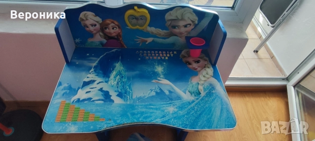 Детска масичка със столче "Леденото кралство" , снимка 6 - Мебели за детската стая - 51785799