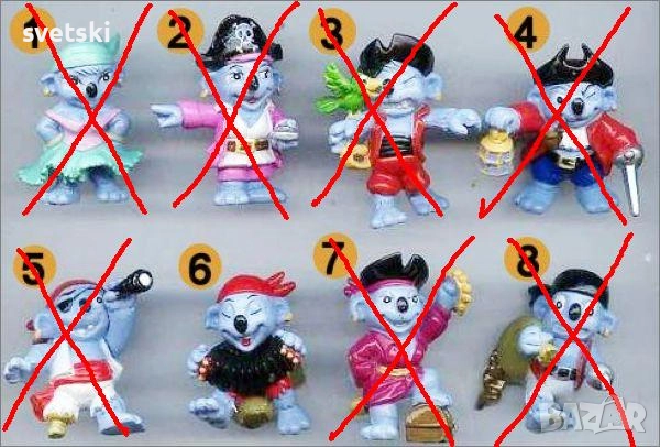 Играчки от шоколадови яйца Балабан / Balaban, Maraja, Zaini и др., снимка 8 - Колекции - 39793137