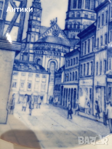 Порцеланова стара маркирана чиния за стена , снимка 5 - Декорация за дома - 52642776