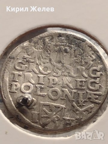 Сребърна монета 3 гроша 1592г. Сигизмунд трети ПОЛША 13709, снимка 8 - Нумизматика и бонистика - 43000901