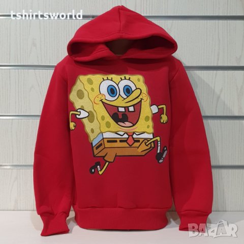 Нов детски суичър с дигитален печат Спондж боб