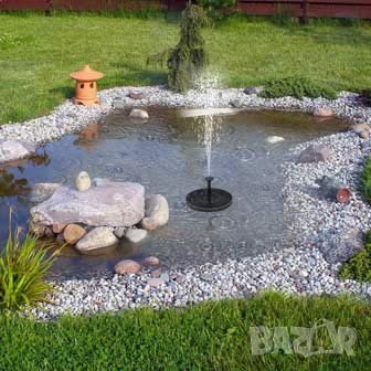 Соларен фонтан, 4 накрайника, снимка 3 - Декорация за дома - 32942153