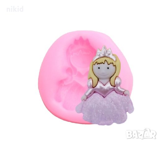 Мини кукла принцеса силиконов молд форма декорация и украса торта фондан бисквитки