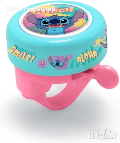 Звънец за велосипед колело Стич Disney Stitch, снимка 3 - Аксесоари за велосипеди - 51910424