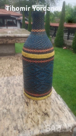 Плетена бутилка , снимка 9 - Антикварни и старинни предмети - 50942884