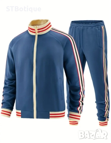 ❄️🧥Мъжки Спортен Комплект – Тъмно синьо , Кралско синьо Армейско зелено ,Черно | STBoutique❄️💥, снимка 5 - Спортни дрехи, екипи - 52079173