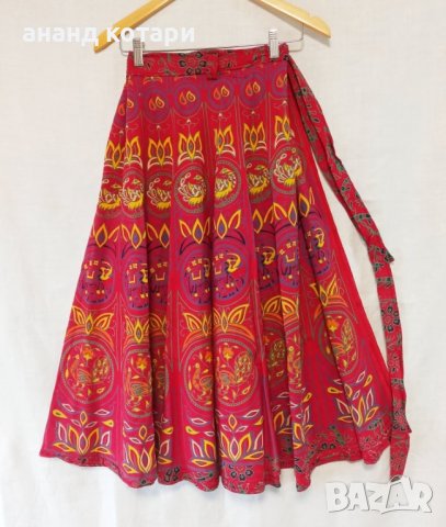 Индийска памучна пола - прегърни ме 1, снимка 1 - Поли - 36606321