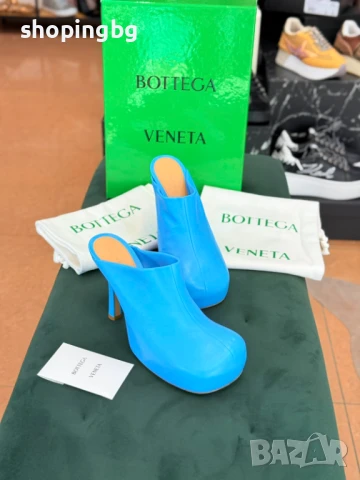 Луксозни дамски обувки на ток BOTTEGA VENETA Baby Blue, снимка 6 - Дамски обувки на ток - 51355816