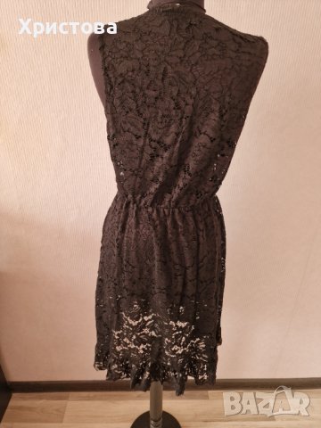 Черна дантелена рокля - 14,00лв., снимка 5 - Рокли - 42963101