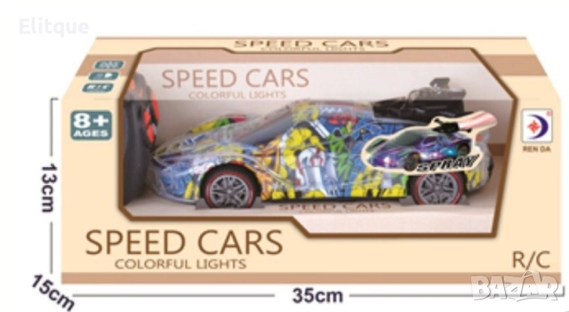 Състезателна количка с дистанционно  