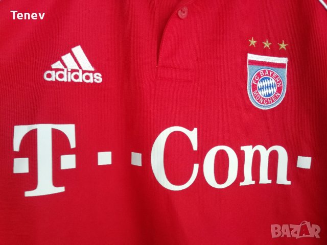 Bayern Munich Adidas оригинална тениска фланелка Байерн Мюнхен 2005/2006, снимка 3 - Тениски - 37303314