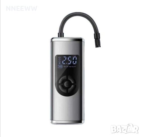 компресор за Гуми, Акумулаторен компресор, преносим батерия 6000 mAh, снимка 6 - Аксесоари и консумативи - 44053266