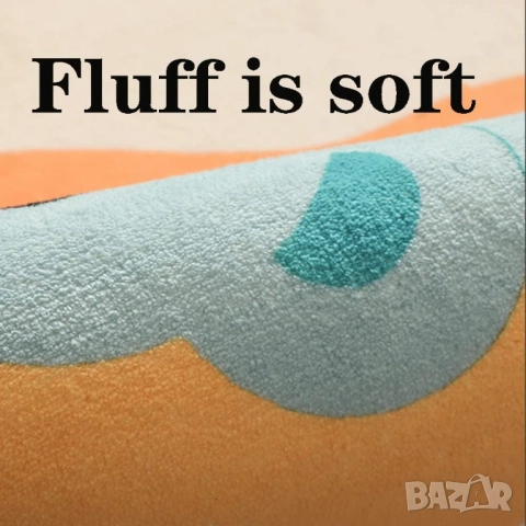 Детски Килим MEIFEISEWU D120 - Мек Килим за Игра и Пълзене, Антислип, Кръгъл, с Анимационен Дизайн!, снимка 5 - Килими - 52127804