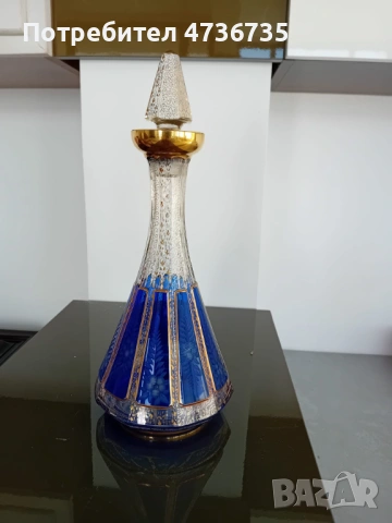 Кристална гарафа Бохемия , снимка 3 - Сервизи - 53466238