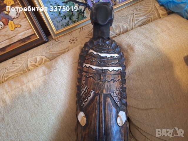 Дървена маска амулет, снимка 3 - Декорация за дома - 43528146