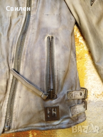 Дамско байкър кожено яке Freaky Nation XS , снимка 2 - Якета - 52352383