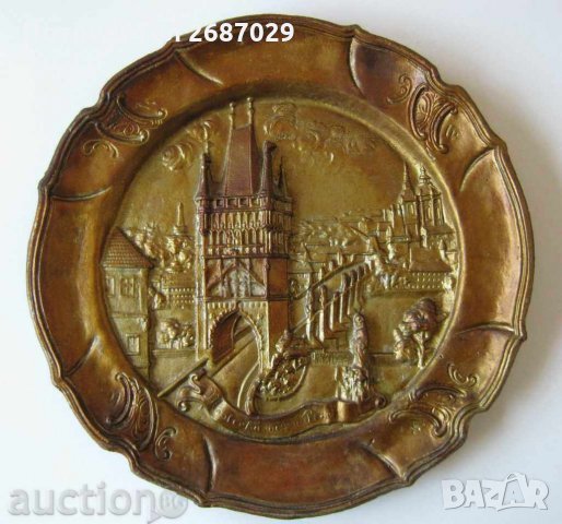 33 СМ  Tower Bridge  пано ГОЛЯМА чиния за стена ТАУЪР БРИДЖ - 33 СМ метал