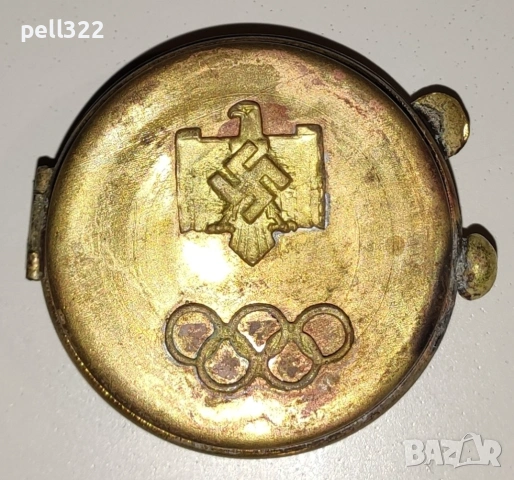 Нацистки кутийки за компас или ръчен часовник, месинг ВСВ