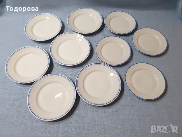 Порцеланови български  чинии- 6 броя, снимка 2 - Чинии - 35156147