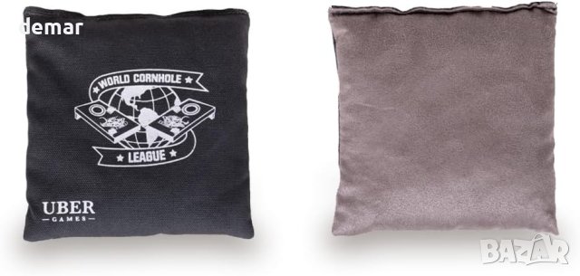 World Cornhole League 8 професионални чувала Cornhole 4 зелени и 4 сиви, 15 cm x 15 cm, 450 g, снимка 5 - Други спортове - 43976923