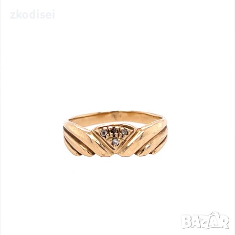 Златен дамски пръстен 3,18гр. размер:57 14кр. проба:585 модел:21711-1, снимка 1 - Пръстени - 43931788