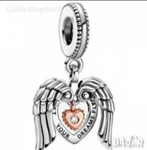 Sale Висящ елемент Пандора"Клубен елемент",Rose Gold/нов, снимка 1