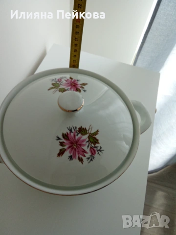 Български порцелан с мотив: "Горски слез", снимка 11 - Сервизи - 53200470