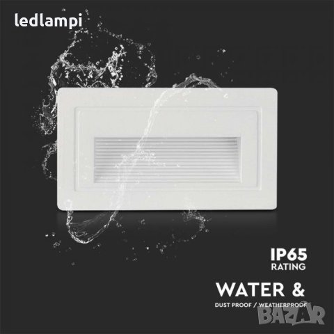 LED Осветление за стъпала 3W Топло Бяла Светлина 103x58x45, снимка 3 - Лампи за стена - 43504194