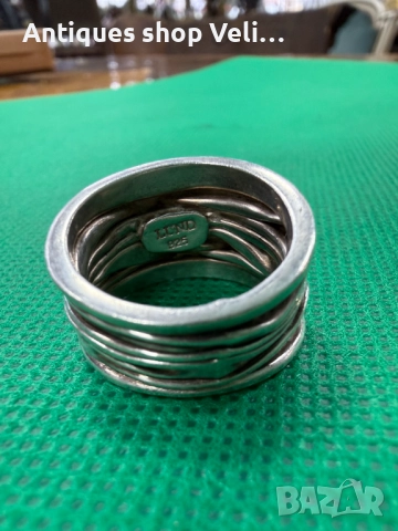 Сребърен пръстен №7707 , снимка 4 - Колиета, медальони, синджири - 52720045