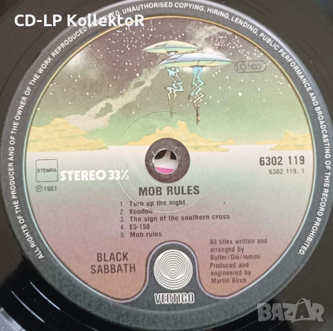 Vinyl за продан (Black Sabbath - Mob Rules, 1-ва Холандска преса) ), снимка 3 - Грамофонни плочи - 51006980