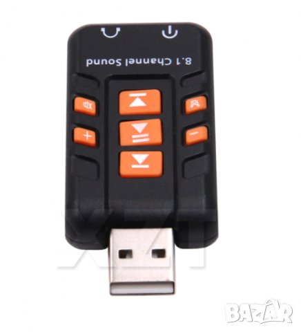 Универсален Портативен Мини Аудио Адаптер Xear 3D USB 3D 8.1 Канална Звукова Карта + 3.5мм Интерфейс, снимка 3 - Аудиосистеми - 35169293