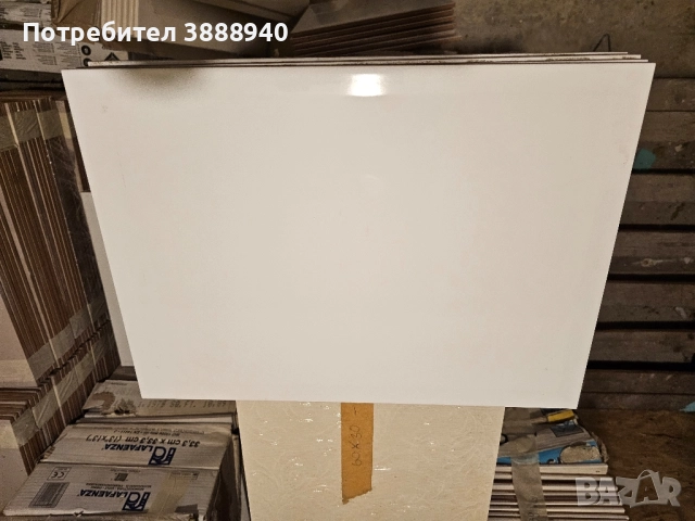 Фаянсови плочки - бели/гланцови/с фаска , снимка 2 - Гранитогрес и плочки - 52389721