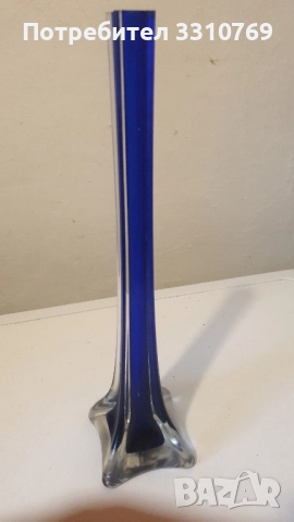 Красиви кристални вази Мурано в стил "Арт нуово"., снимка 10 - Вази - 52431929