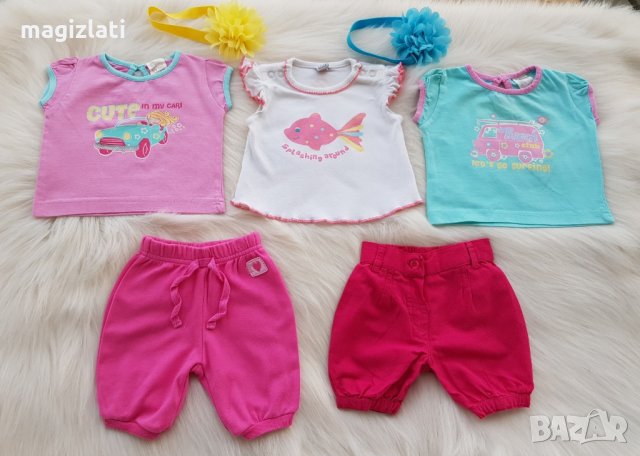 Тениски и панталонки 0-3 месеца, снимка 9 - Комплекти за бебе - 28993212