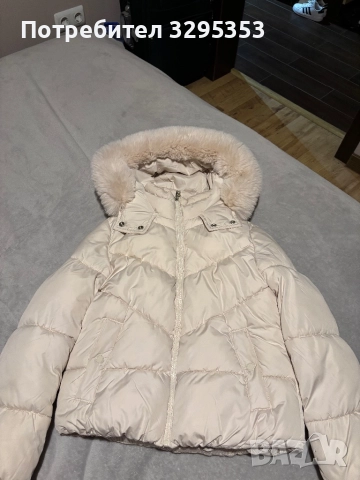 Bershka яке с пух на качулката – размер XS, 55 лв, снимка 2 - Якета - 51647962