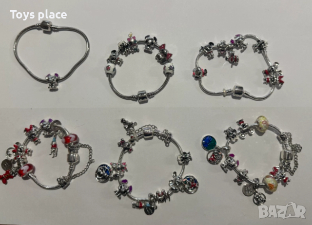 Disney Гривни тип Пандора Лило и Стич, Мики Маус Lilo and Stitch Minnie mouse 