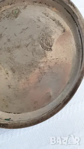 Стар сребърен джобен часовник с ключ и кюстек