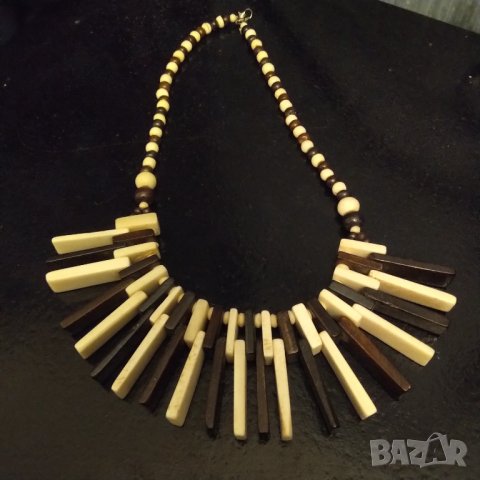 намаление Огърлица ръчно изработена от биволски рога, снимка 2 - Колиета, медальони, синджири - 38164883