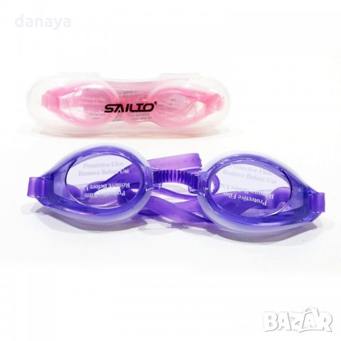 2036 Очила за плуване с UV защита в калъф, снимка 2 - Водни спортове - 32567340