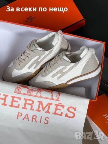 Hermes Дамски Сиви Маратонки👟Дамски Спортни Обувки В Сив Цвят Хермес Код E1060, снимка 3 - Маратонки - 52206875