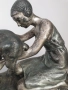 52см-6кг фигура на H.Fady/статуетка La Chasse Interrrompue/стара френска бронзова скулптура, снимка 4