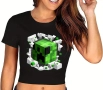 Minecraft Майнкрафт щампа термо апликация картинка за дреха блуза чанта, снимка 3